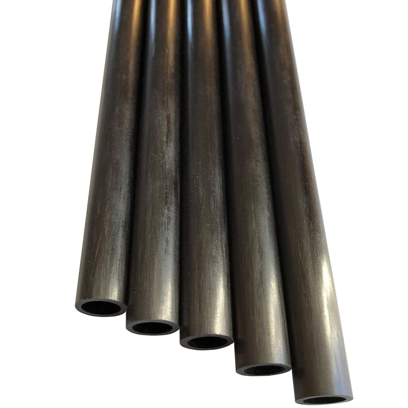 KARBXON – Carbon Fiber Tube - 6mm X 4mm x 1000mm – Pultruded Round Hollow Carbon Fiber rods Black Matte Finish - Pure Carbon Fibre Hollow Tube shafts - for RC Planes-Drones, Boat DIY Craft Projects - Image 3